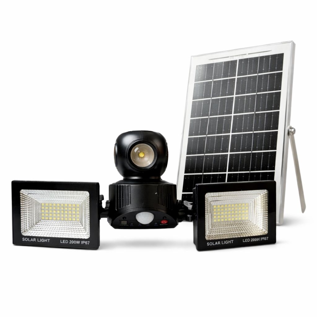 Lampa Solara LED 200W Cu Senzor  De Miscare 180°