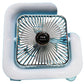 1+1 GRATIS: Ventilator Colorat Portabil Cu Lumina RGB, 3 Trepte de Viteza si Încarcare USB