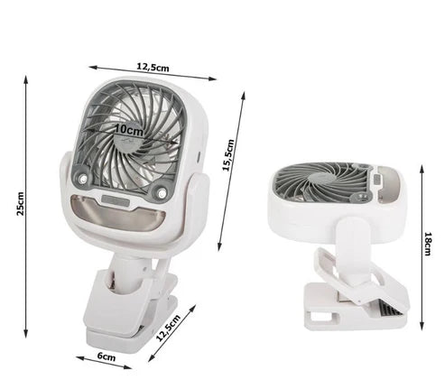 1+1 GRATIS: Mini Racitor Portabil Cu Apa Si Gheta Arctic Cool 360° Ideal Pentru Cort, Carucior Bebe