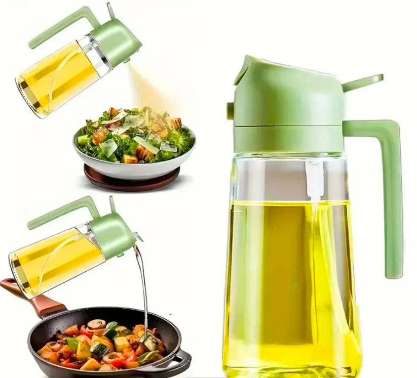 1+1 GRATIS: Recipient Presurizat Pentru Ulei Cu Pulverizare Fina, 300 ml