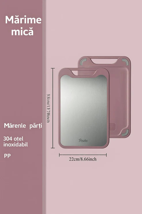 1+1 Gratis: Fund De Tocat Profesional Din Otel Inoxidabil, 35 x 22 CM