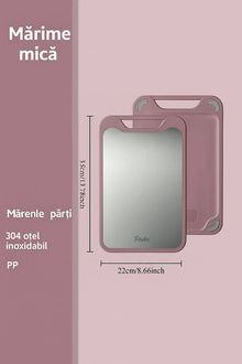 1+1 Gratis: Fund De Tocat Profesional Din Otel Inoxidabil, 35 x 22 CM