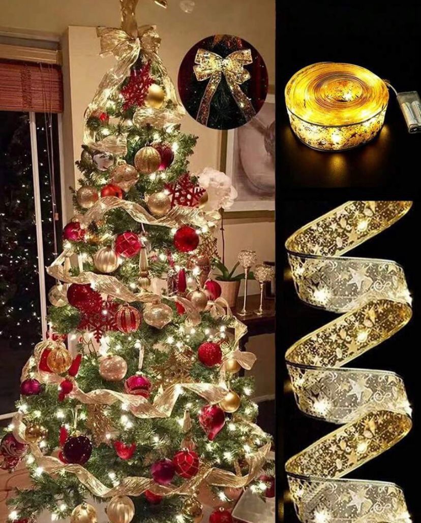 1+1 Gratis: Panglica LED Decorativa – Cu Alimentare Pe Baterii, Lumina Calda Eleganta