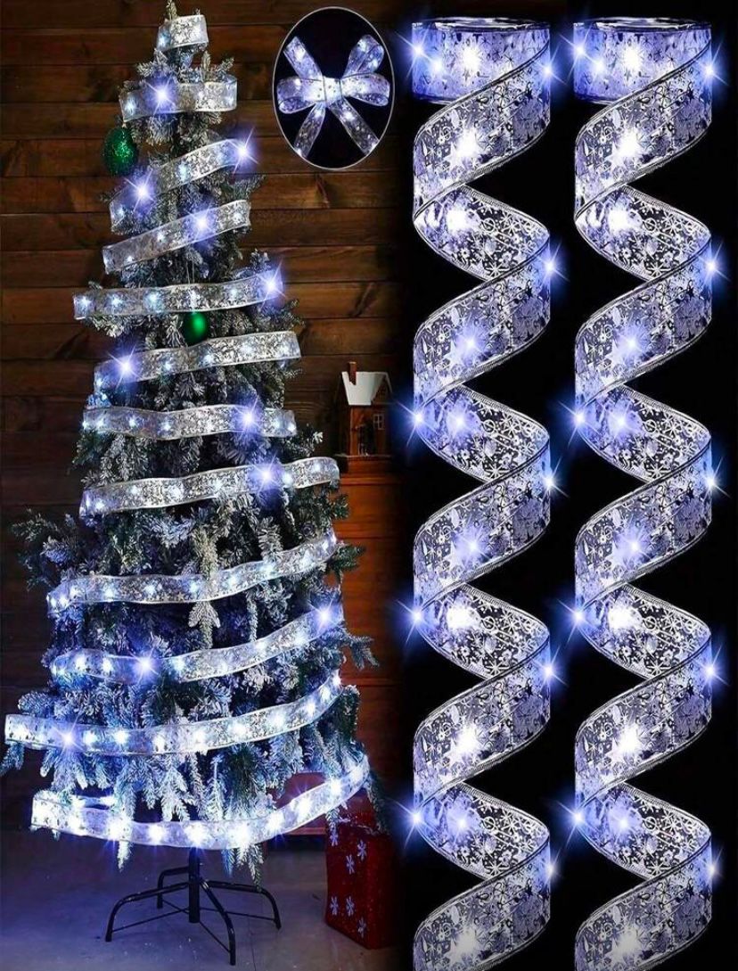 1+1 Gratis: Panglica LED Decorativa – Cu Alimentare Pe Baterii, Lumina Calda Eleganta