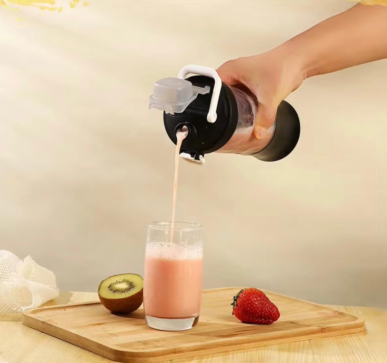 Blender Portabil Profesional cu Lama 10D, Zdrobeste Gheata, 3000mAh, 600ml