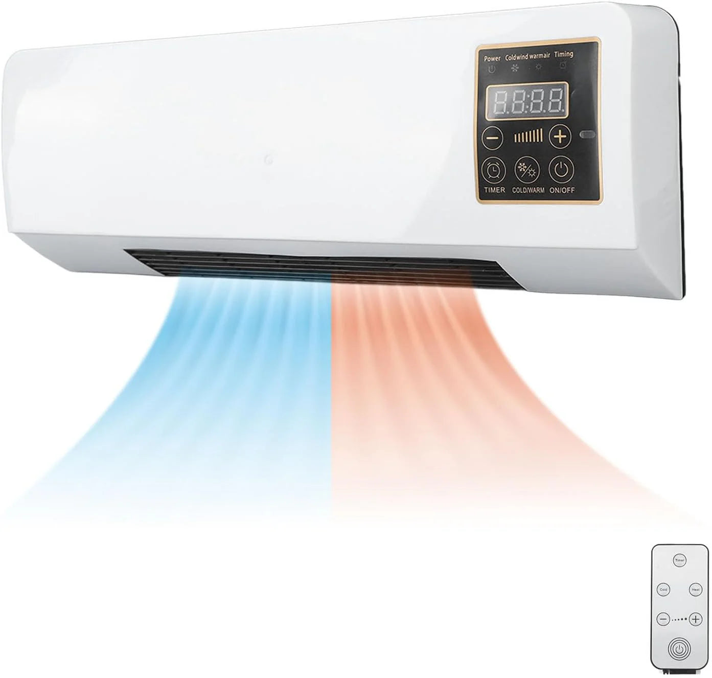 PACHET PROMO: Aeroterma 2 in 1 cu Aer Cald Iarna si Rece Vara cu Control din Telecomanda + Picioruse Antiderapante pentru Masina de Spalat