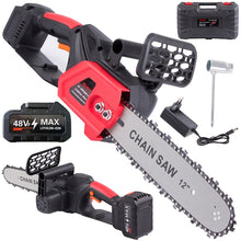 Drujba Electrica, Cu 1 x Lama 31 cm (12 INCH), 1 x Lant, 2 x Acumulator 48 V, Geanta De Transport CADOU