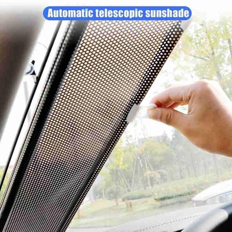 Parasolar Auto Tip Perdea, Universal, Pentru Casa Si Masina, Retractabil, Cu Fixare Prin Ventuze, 58x125 cm