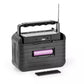 Radio Portabil cu Incarcare Solara Si Lanternă LED, Suport Telefon, Baterie 1200mAh, Functii Multiple