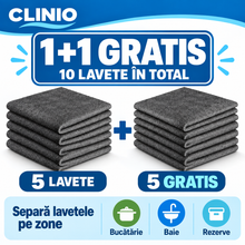 5 + 5 GRATIS: Lavete Magice CLINIO din Microfibra Superioara