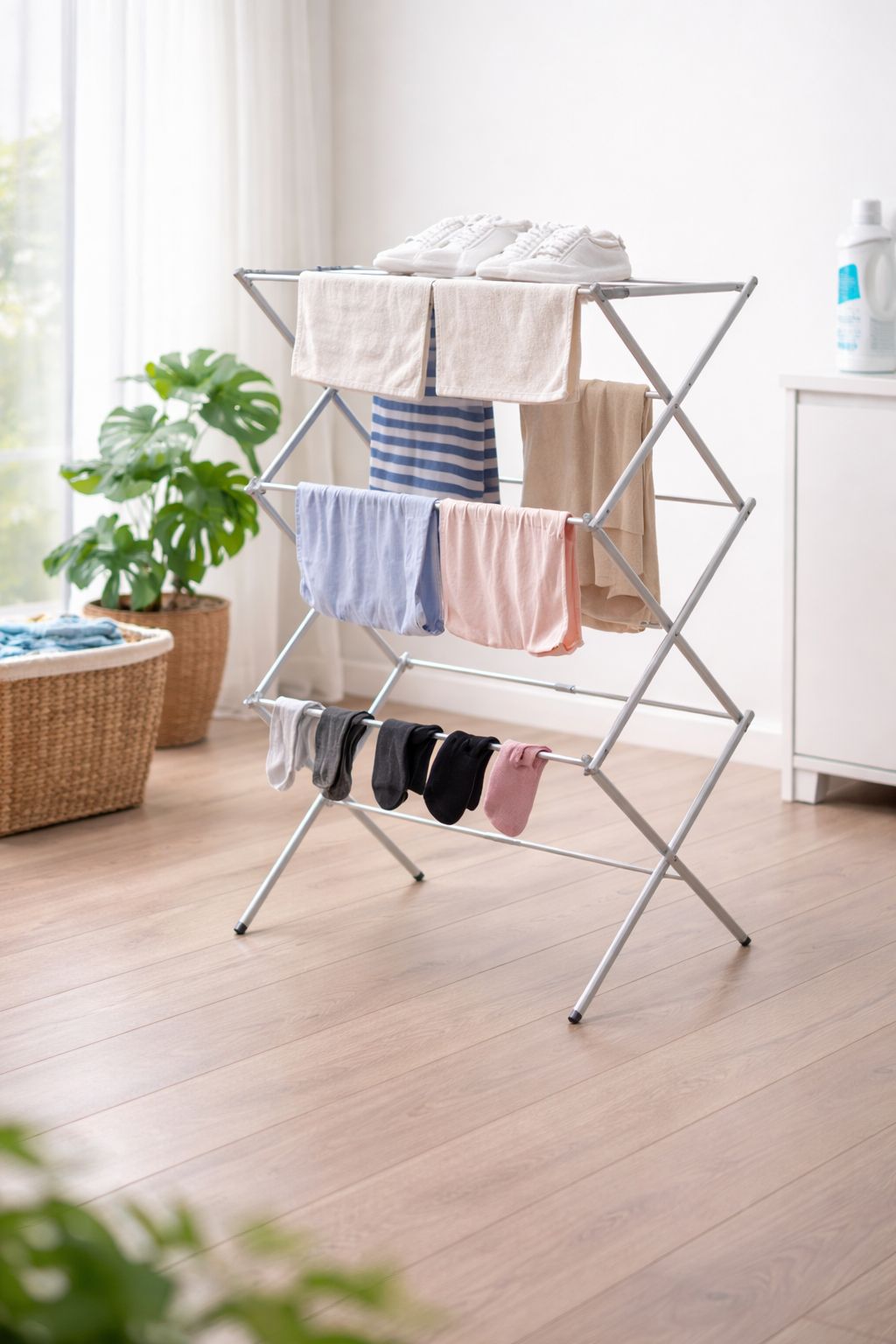 Uscator De Rufe Pliabil - 3 Nivele, Extensibil