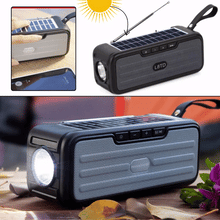 Radio Portabil Cu Incarcare Solara Si Lanternă LED, Baterie 1200mAh, Functii Multiple