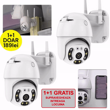 1+1 GRATIS - Set 2 Camere Supraveghere WiFi IP 355 Grade