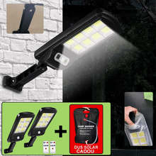 Set De 2 Lampi Solare, Cu Senzor De Miscare SI Telecomanda, 300W + CADOU Dus Solar 20 Litri