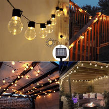 Ghirlanda Luminoasa, Cu Incarcare Solara, 10 Becuri LED, Lumina Alb Cald, 8 Moduri De Iluminare, Control Prin Telecomanda, 5 m Lungime