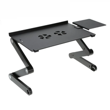 Masa Laptop Pliabila, Cu 2 Ventilatoare, Reglabila, Suport Mouse Inclus
