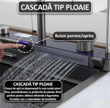 Chiuveta Premium 14 In 1 Cu Display Digital, Lumina Ambientala, Rola De Apa, Cascada, Baterie Extensibila Cu 3 Functii, Dozator De Detergent, Spalator De Pahare, Tocator, Din Otel Inoxidabil Anti-Zgarieturi