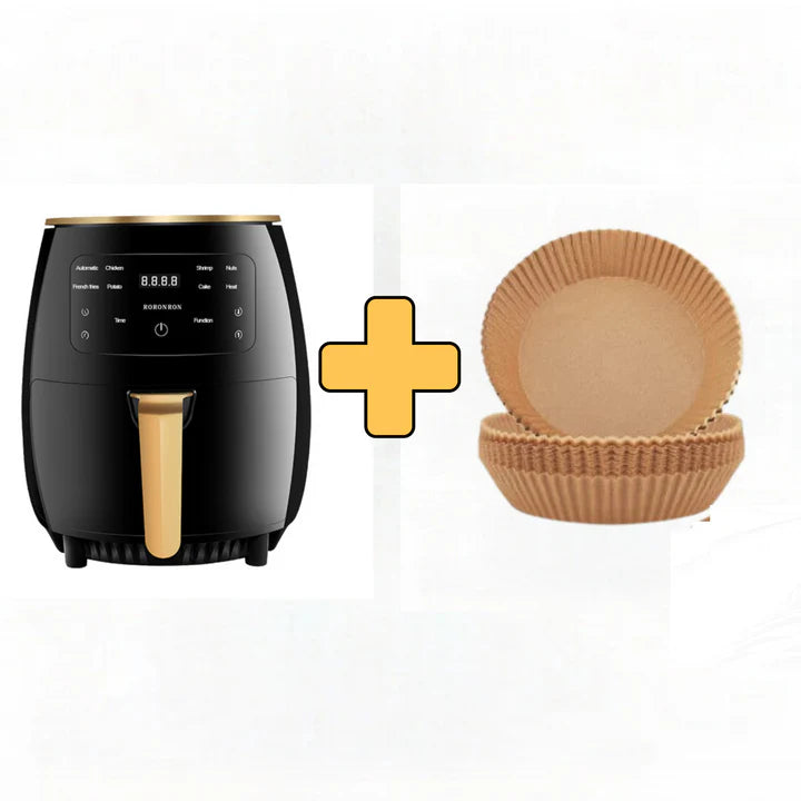 PACHET PROMO: Friteuza Air Fryer Pro 3  + 100 Hartii de Copt Cadou