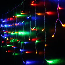Instalatie de Craciun Profesionala LUMERIX, Tip Franjuri, 15 Metri, 400 LED-uri, Multicolora, pentru Exterior