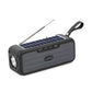 Radio Portabil Cu Incarcare Solara Si Lanternă LED, Baterie 1200mAh, Functii Multiple