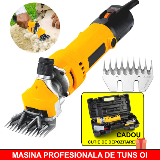 Masina Electrica Profesionala De Tuns Oi, Putere 850W, 6 Trepte De Viteza + Geanta De Depozitare De Plastic Inclusa