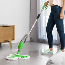 Mop Profesional Triplu Cu Functia “Curata Tot Si Colturi” , Cu Pulvelizator Si 3 Lavete Din Microfibra + Mini Mop Portabil CADOU