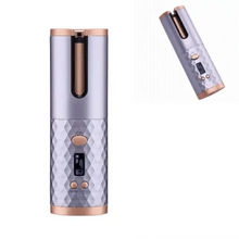 1+1 GRATIS: Ondulator Automat Fara Fir, Ceramic, Cu Afisaj LCD, Functie Power Bank, Temperatura Reglabila, Mov