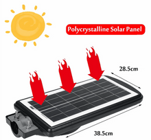 Lampa Solara Cu Stalp Metalic, Iluminare Puternica, 300W,  Control Din Telecomanda, Rezistent La Intemperii