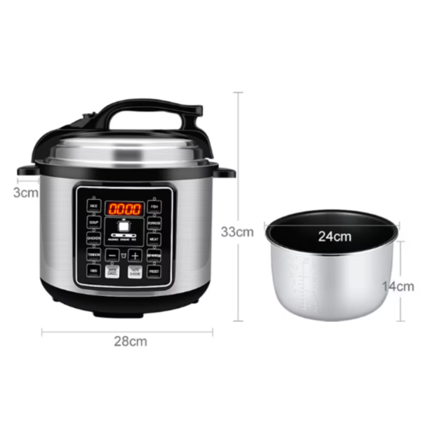 Oala Sub Presiune Electrica Multifunctionala 14 in 1, Capacitate 6L, Display LED