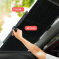 1+1 GRATIS: Parasolar Auto Tip Acordeon, Universal, Retractabil, Cu Fixare Prin Ventuze, 65 cm
