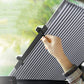 1+1 GRATIS: Parasolar Auto Tip Acordeon, Universal, Retractabil, Cu Fixare Prin Ventuze, 65 cm