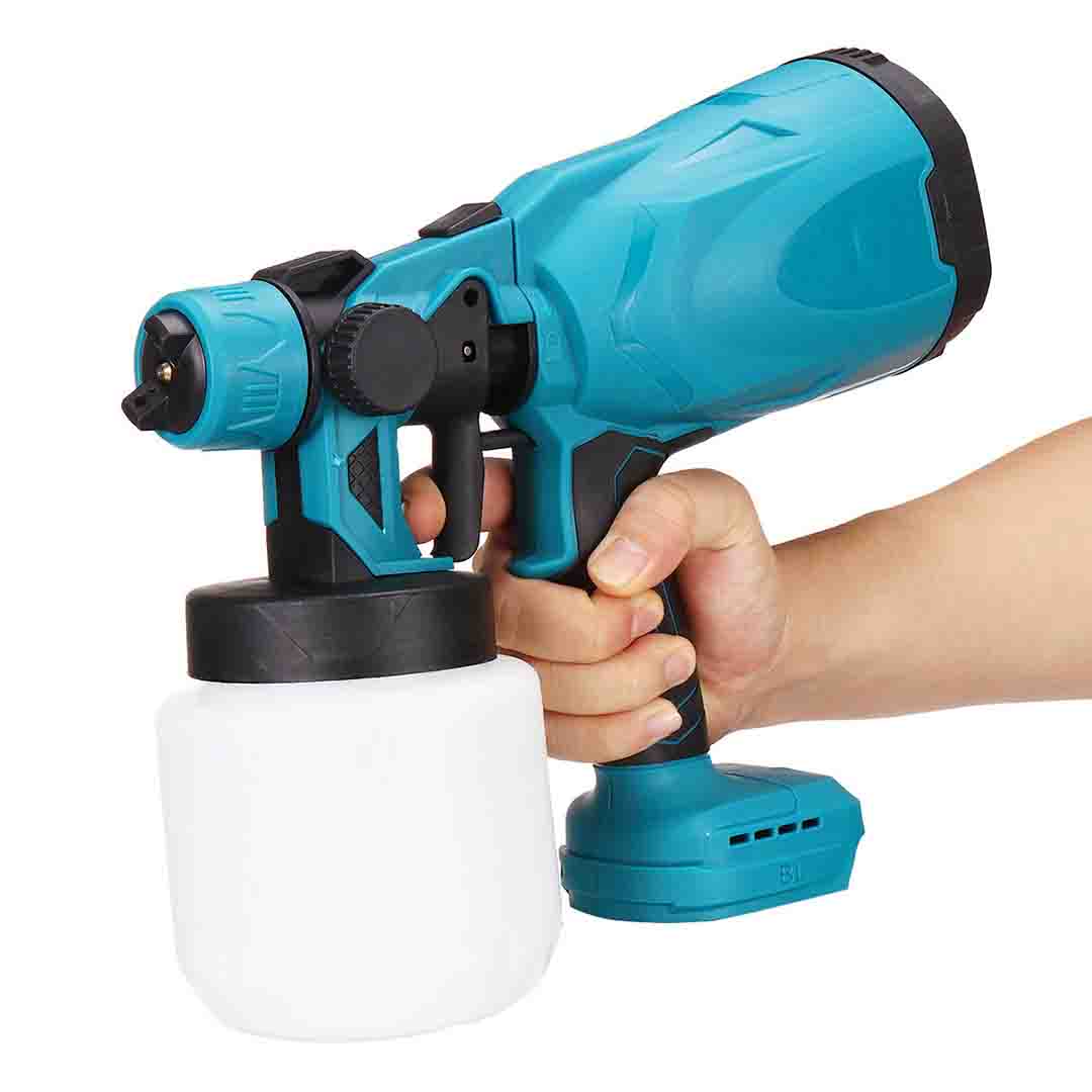 PISTOL DE VOPSIT, 2 ACUMULATORI DE 24V, REZERVOR 800ML, 650ML/MIN + TRUSA DEPOZITARE