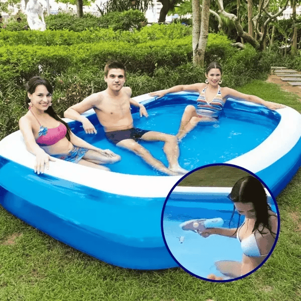 Pachet Promo: Piscina Gonflabila De 200x145x45cm + CADOU Pompa de Umflat