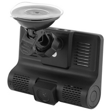 Camera auto TRIPLA Full HD cu monitor de 4 INCH pentru bord  si unghi larg de filmare de 170 grade + card 64 gb CADOU