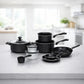 Set 22 Ustensile Bucatarie Premium Steel Pro 3 ,Tigai,Oale,Tocatoare,Tavi,Tacamuri,Wok + 1x Foarfeca CADOU