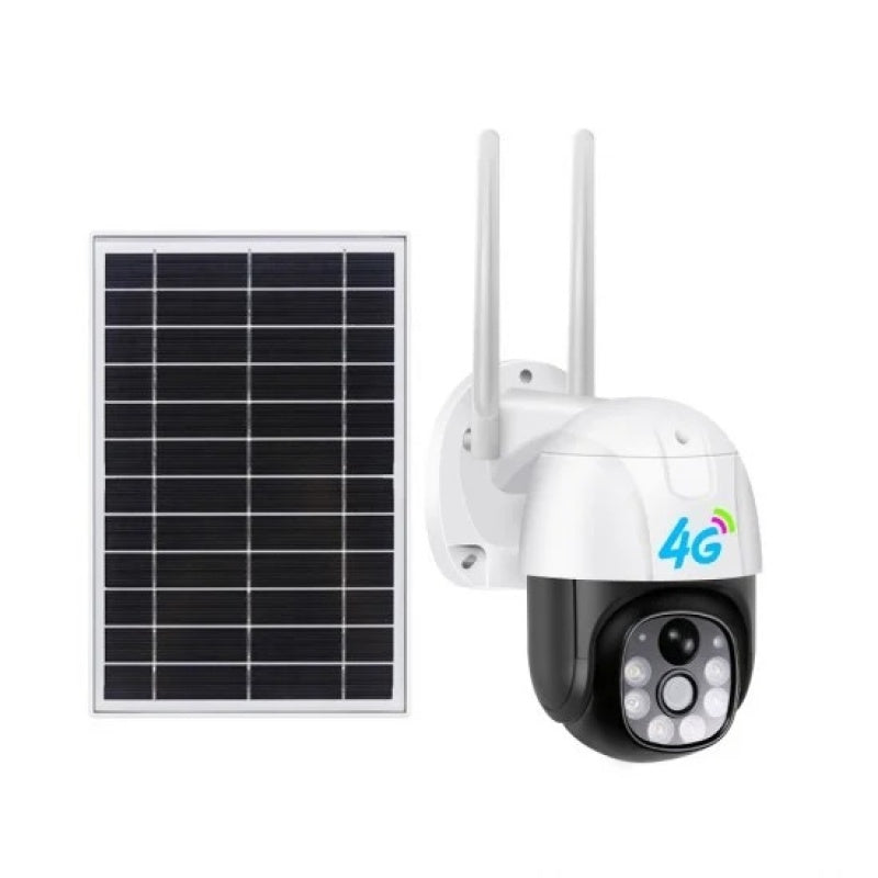 Camera De Supraveghere Cu Slot SIM 4G Si Incarcare Solara, Night Vision, Senzor de Miscare, Rotativa 360 grade, Cu Aplicatie Pentru Telefon