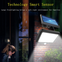 1+1 GRATIS Lampa LED 120 COB, Cu Panou Solar Separat, Control Din Telecomanda