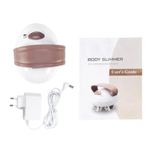 Aparat Electric Anticelulitic, 6 Roti Rotative, 2 Trepte De Viteza, Alb/Maro