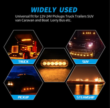 Set 4x Stroboscop, 6 LED, Lumina Calda