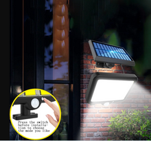 1+1 GRATIS Lampa LED 120 COB, Cu Panou Solar Separat, Control Din Telecomanda