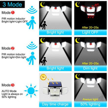 Lampa Solara Cu 4 Capete, Panou Solar Integrat, Rezistenta La Apa Si Praf, 3 Moduri De Iluminare