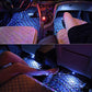 Set 4 Lumini RGB Auto Pentru Interior, Alimentare USB