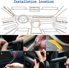 Banda LED RGB, Pentru Interior Auto, Control Din Aplicatie, Lungime 6 M