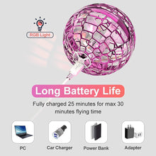Minge Zburatoare cu LED-uri, tip OZN / Drona, incarcare cu USB