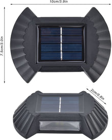 Set 4 Lampi Solare 2W, Pentru Exterior, Cu Lumină Caldă