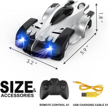 Masinuta Anti-Gravitatie Care Merge Pe Perete, Tavan Si Suprafete Plate, Cu Telecomanda Si Incarcare USB