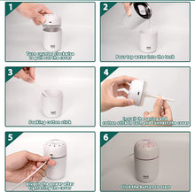 Mini Umidificator Aromaterapie, 3 in 1, Cu Iluminare LED, 7 Culori, 300 ml, 3 Culori+ 3 Uleiuri Esentiale
