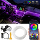 Banda LED RGB, Pentru Interior Auto, Control Din Aplicatie, Lungime 6 M