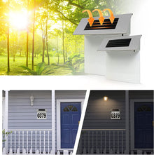Numar De Casa Cu Incarcare Solara, Iluminare LED, Aprindere Automata