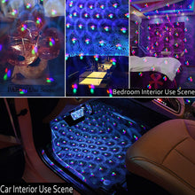 Set 4 Lumini RGB Auto Pentru Interior, Alimentare USB